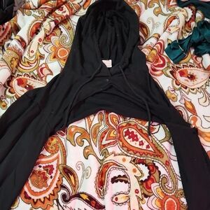 SHEIN Black Hooded Jacket